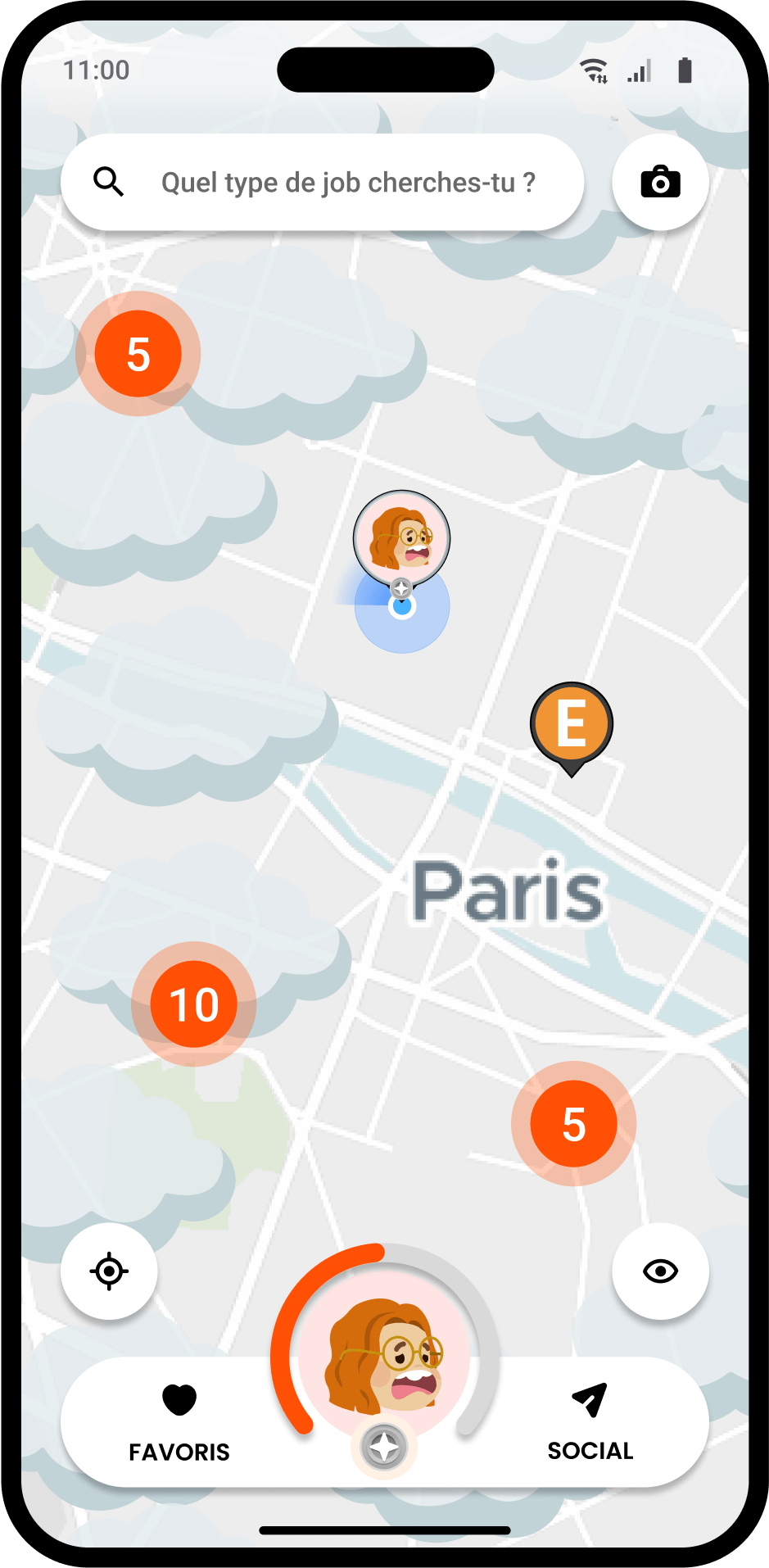 Capture d'écran de la carte JokaJobs